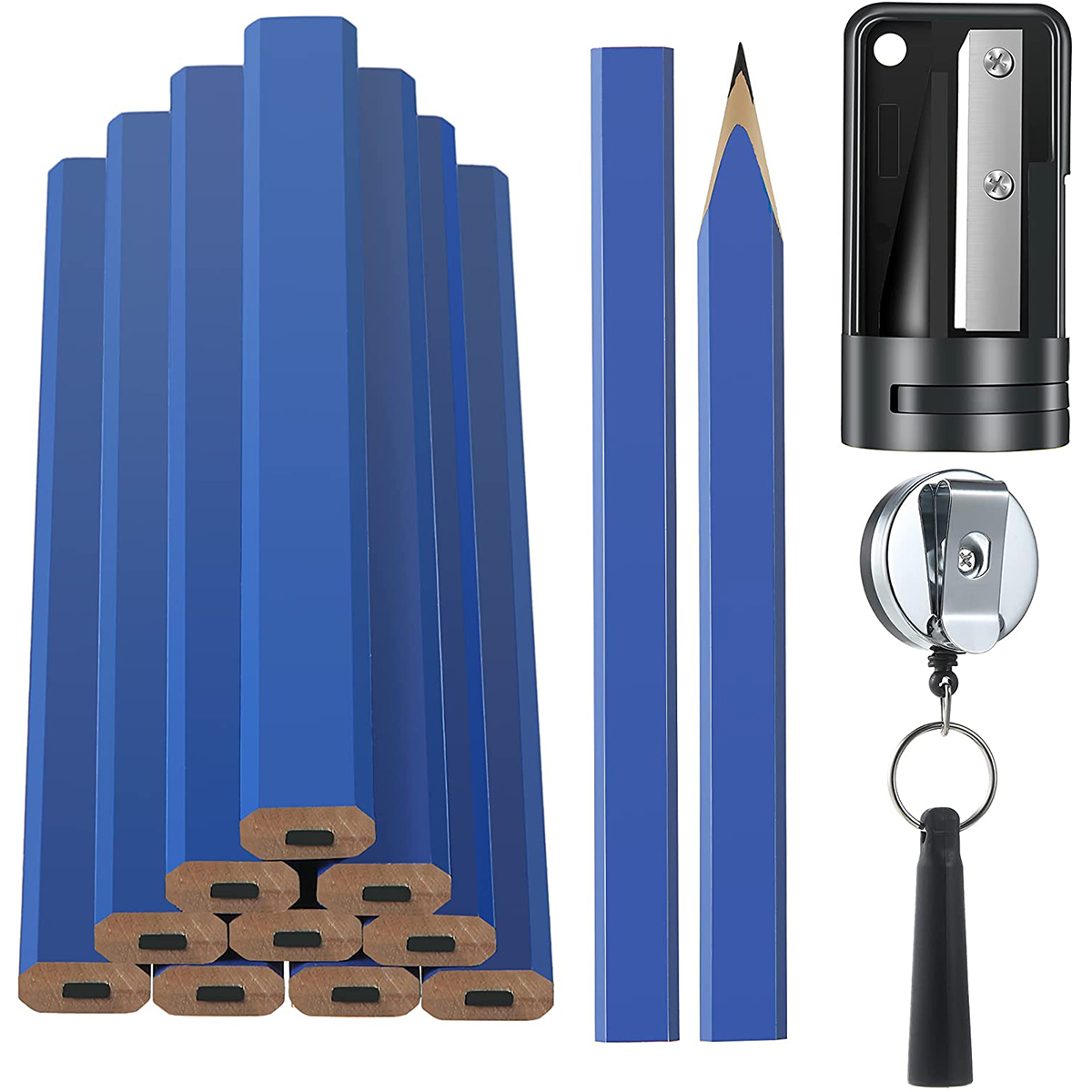 Woodworking Classes - 12Pcs Octagonal Square Pencil Carpenter Marking