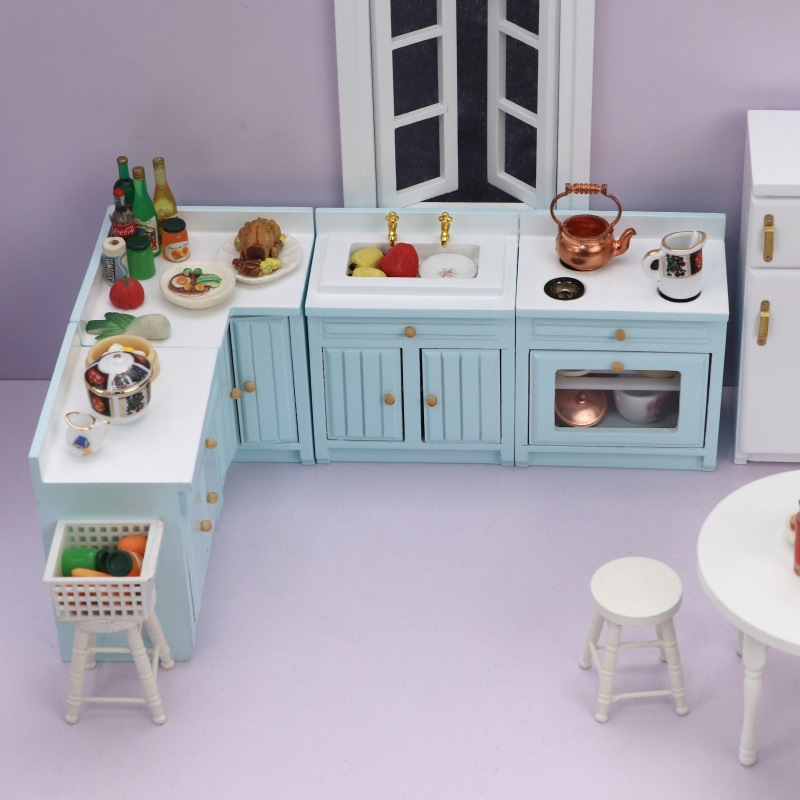 Woodworking Blueprint - 1:12 BJD DOLLHOUSE Mini Kitchen Decorations