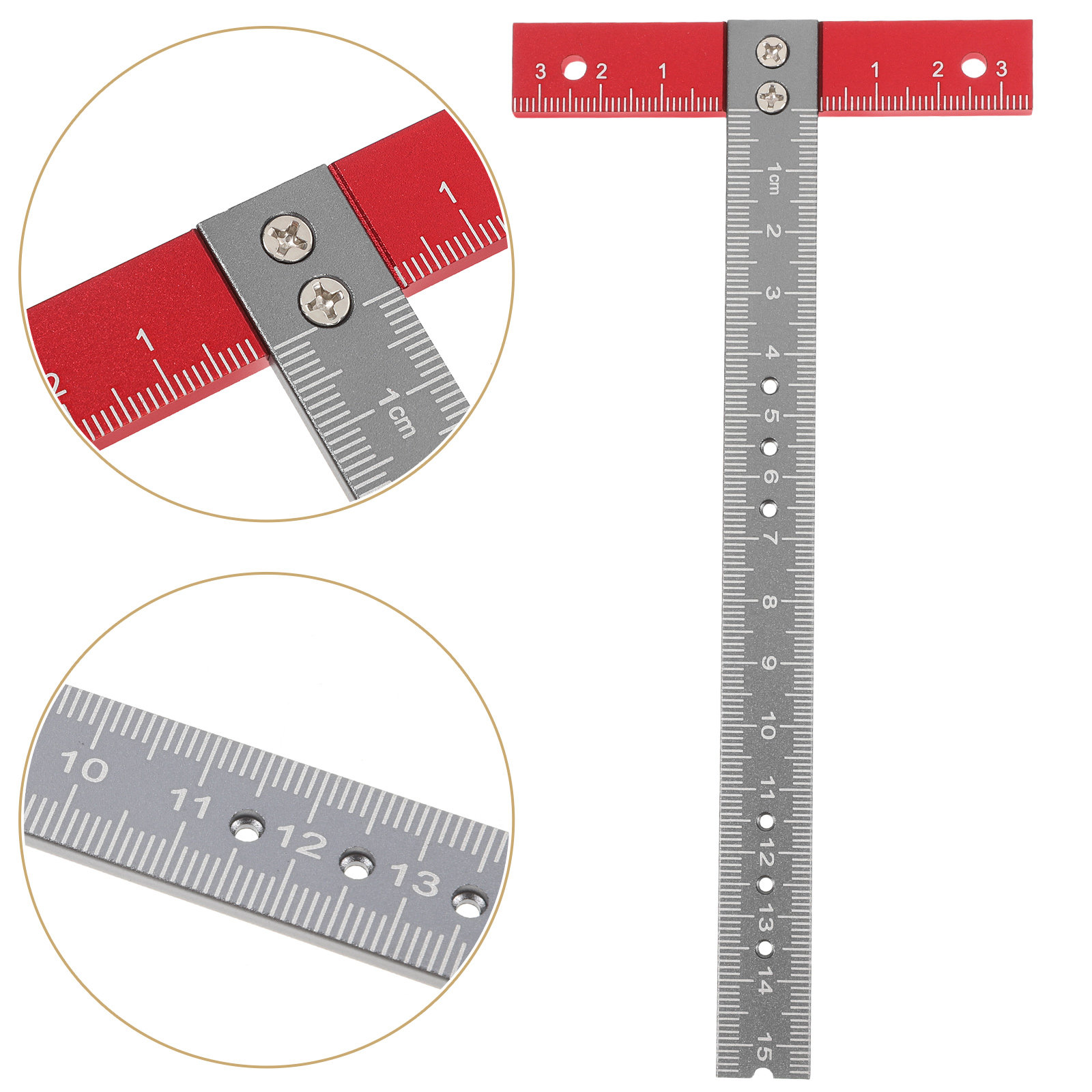 Woodworking Product - T Ruler Aluminum Alloy Precise Right