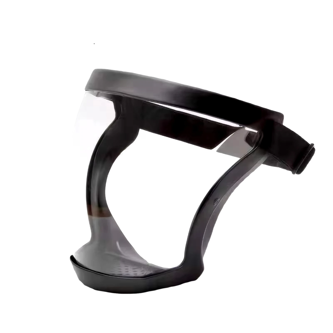 Woodworking Face Shield - Full-Face Transparent Protection Mask with Adjustable