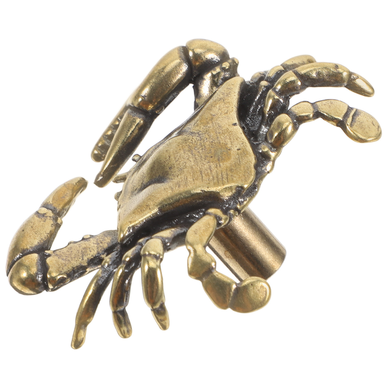 Woodworking Inspiration - Brass Crab Cabinet Handle Nautical Drawer
