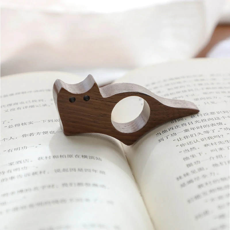 Woodworking Design Software - Wooden Material Wooden Thumb Bookmark Anti-Slip