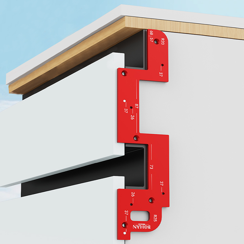 Woodworking Design Software - Invisible Embedded Handle Slotting Template, For