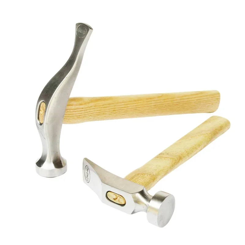 Woodworking Shoes - Leather Upper Handmade Hammer With Wooden