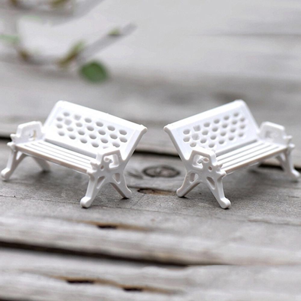 2Pcs Mini Park Seat Bench Cute - огляд і ціна Woodworking Resin