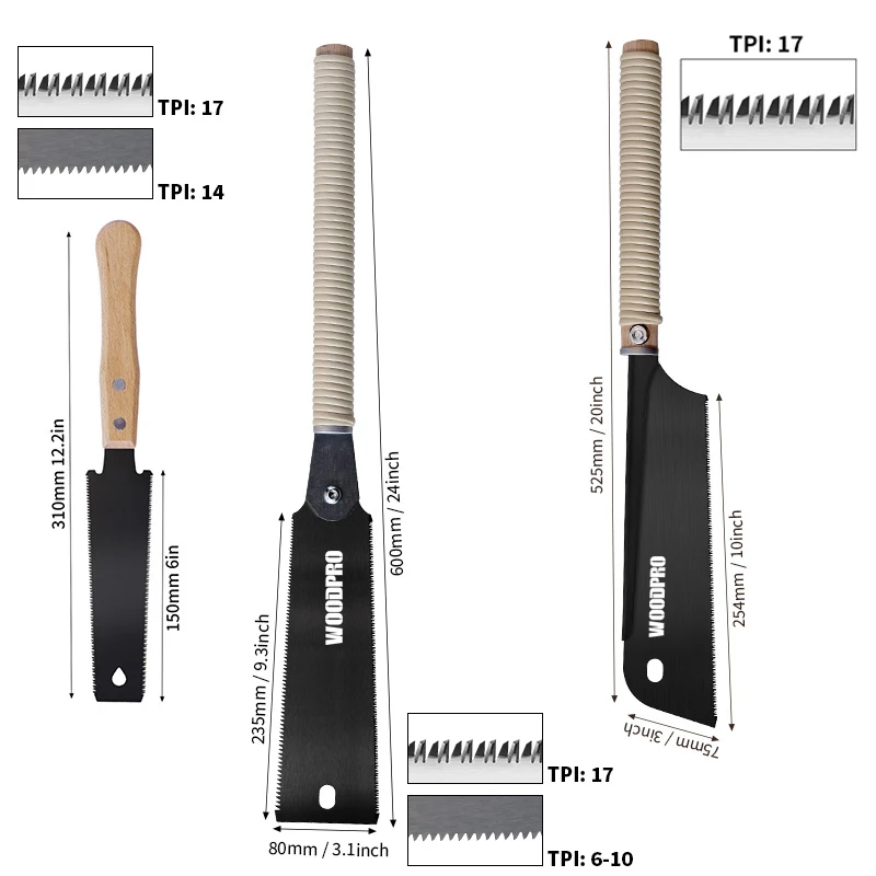 Japanese Pull Saw Set 6 Inch D - огляд і ціна Japanese Pull Saw