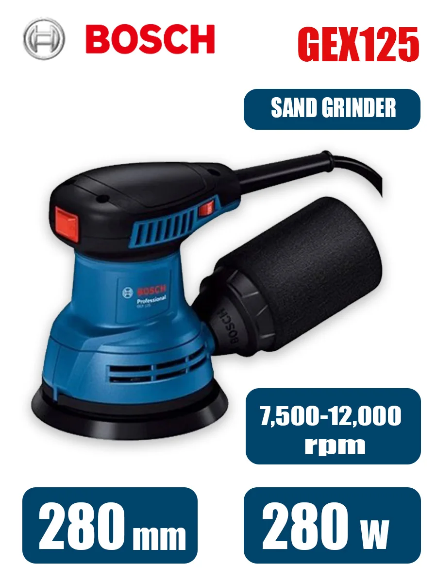 Bosch GEX125 280W Multifunctio - огляд і ціна Woodworking Machine