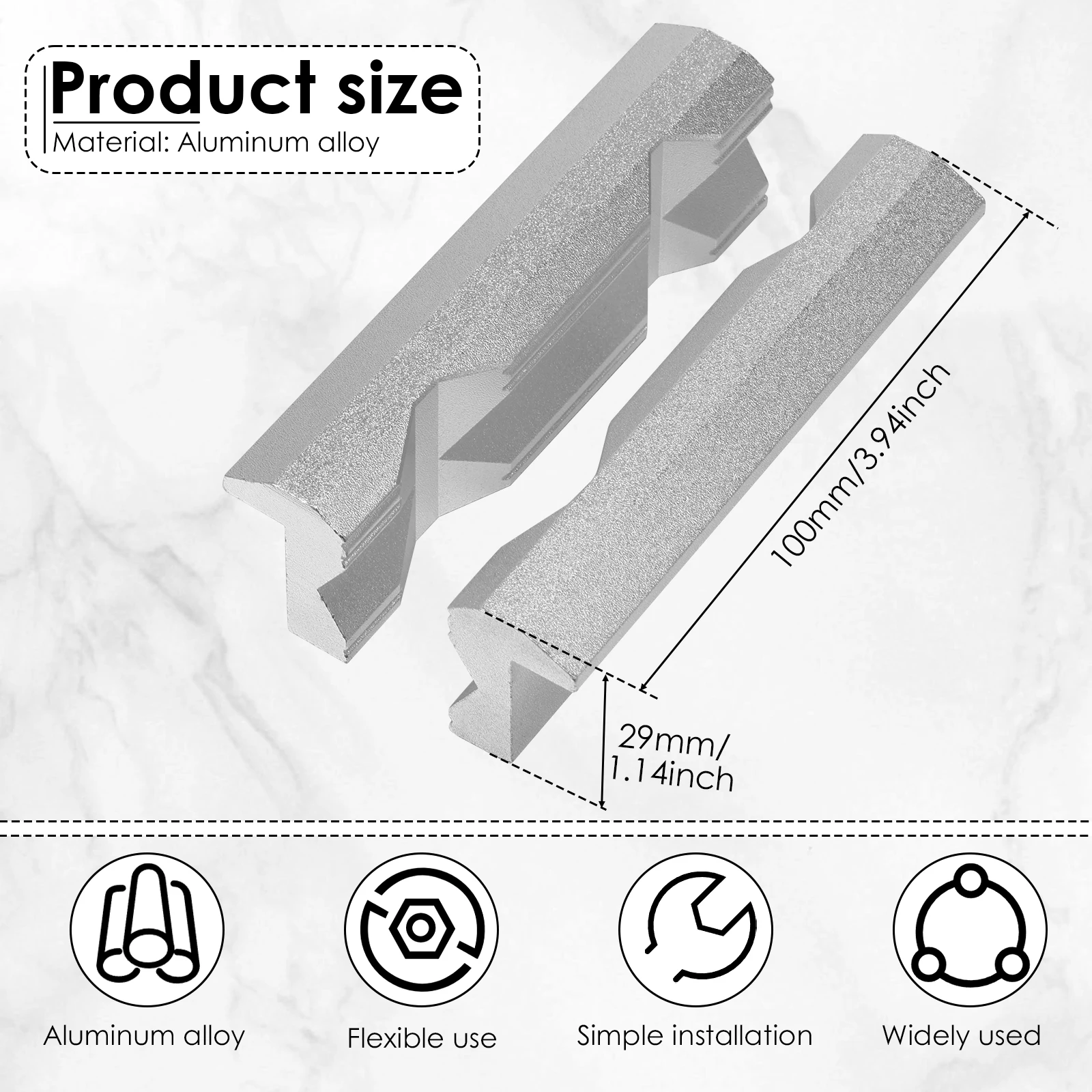 Magnetic Vise Jaws 4/5/6inch V - огляд і ціна Woodworking Vise Types