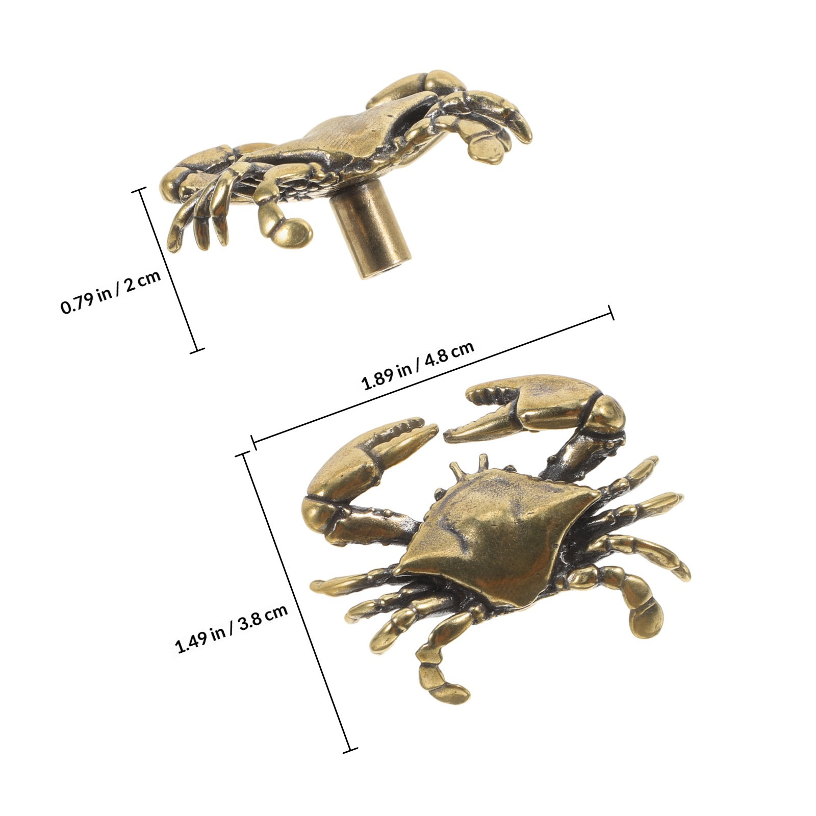 Brass Crab Door Handles Single - огляд і ціна Woodworking Inspiration