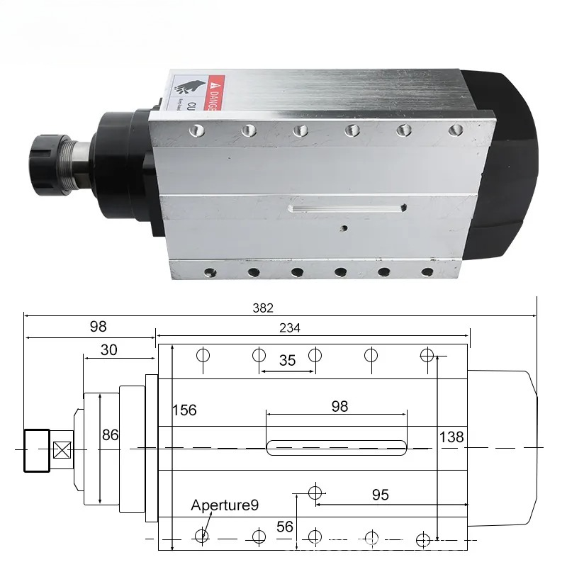 6KW square wind with flange, c - огляд і ціна Woodworking Machine