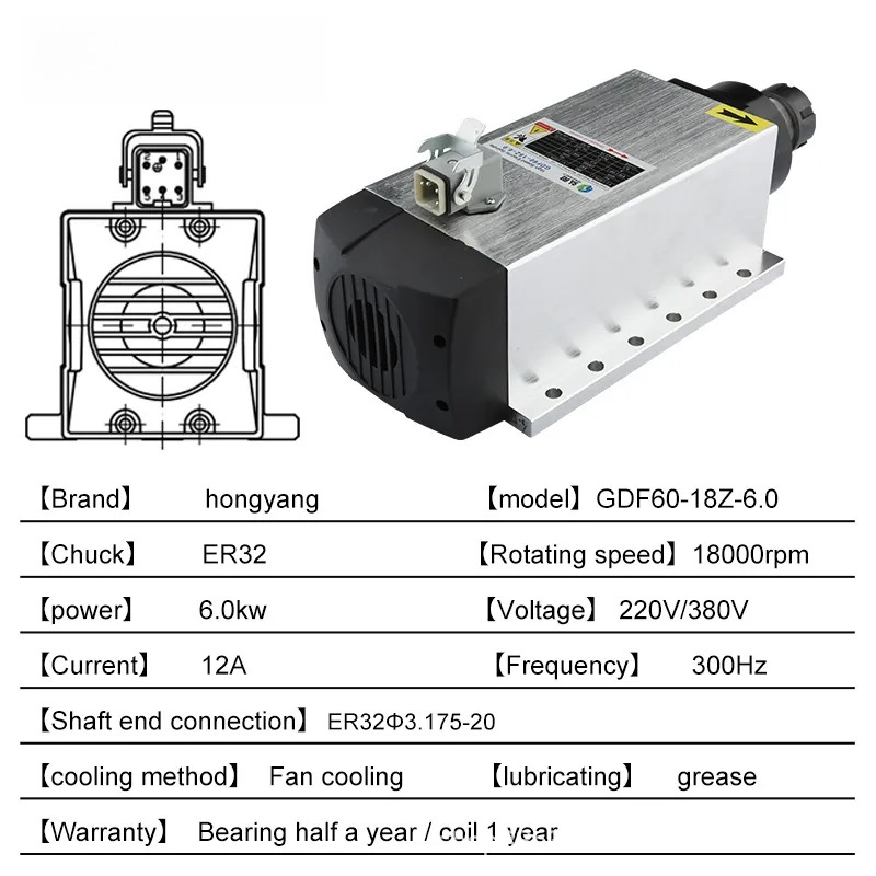 6KW square wind with flange, c - огляд і ціна Woodworking Machine