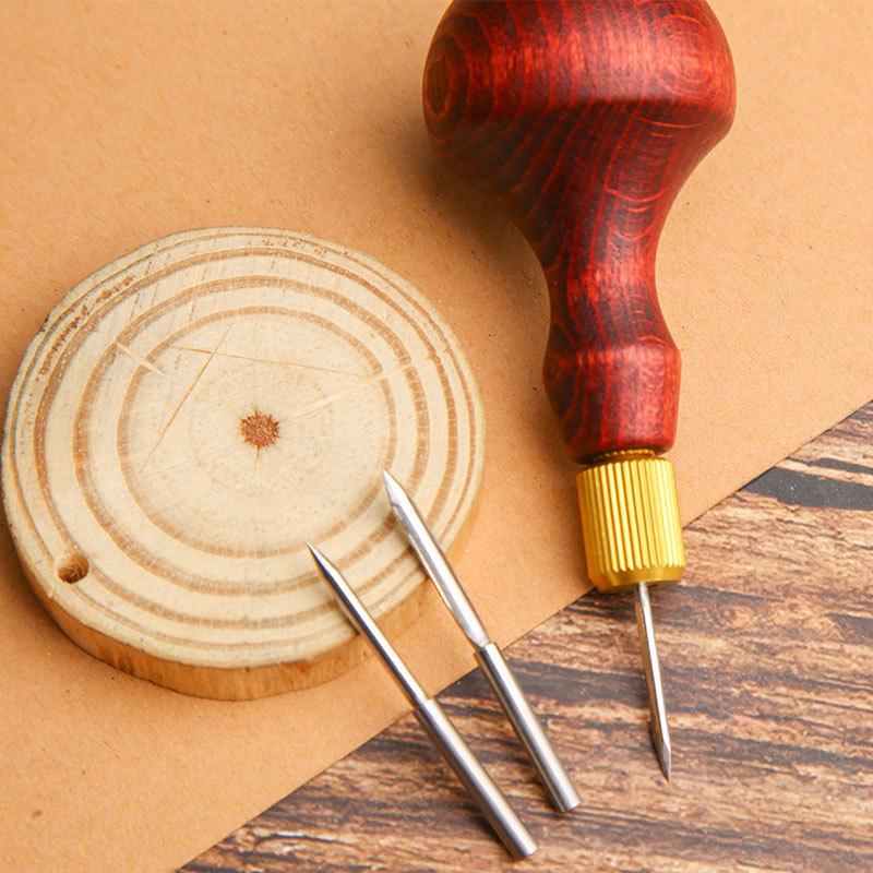 1Set DIY Leather Punch Awl Woo - огляд і ціна Woodworking Shoes