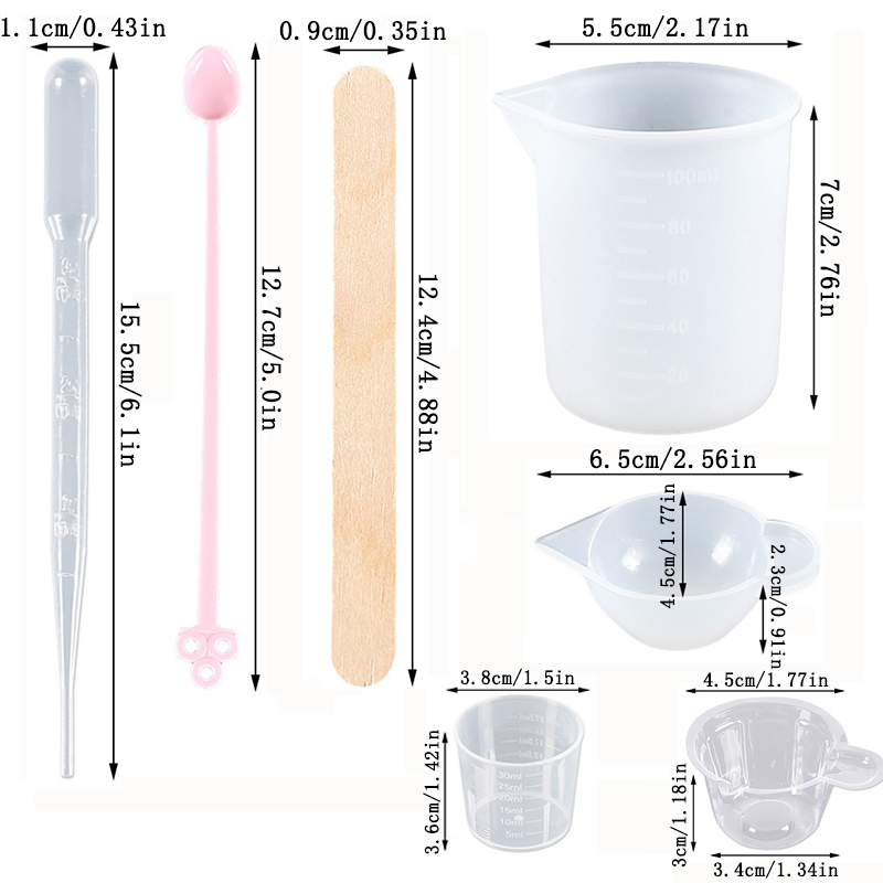 Epoxy Resin Tools Kit Silicone - огляд і ціна Woodworking Resin