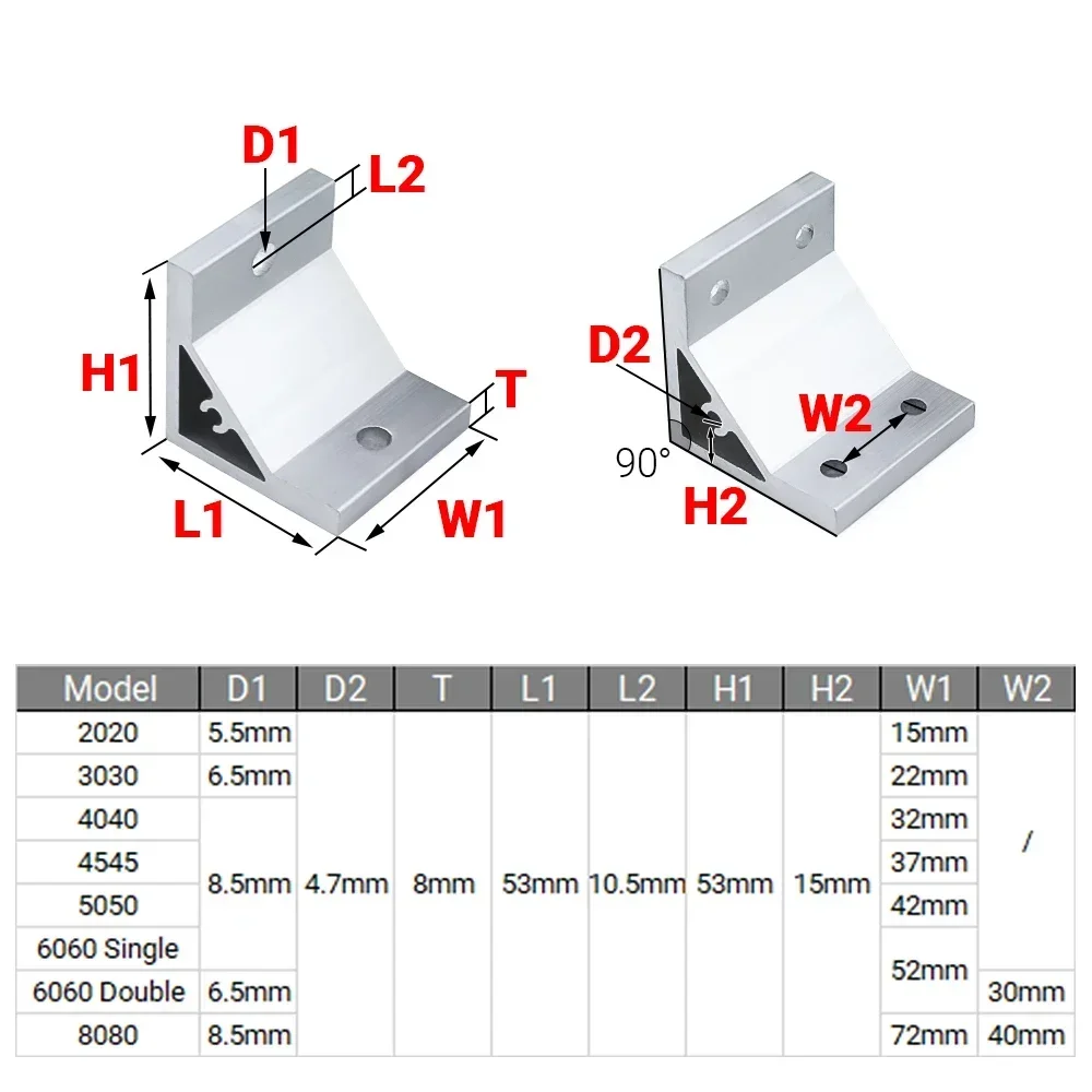 4Pcs 90 Degree Corner Angle Br - огляд і ціна Woodworking Joints