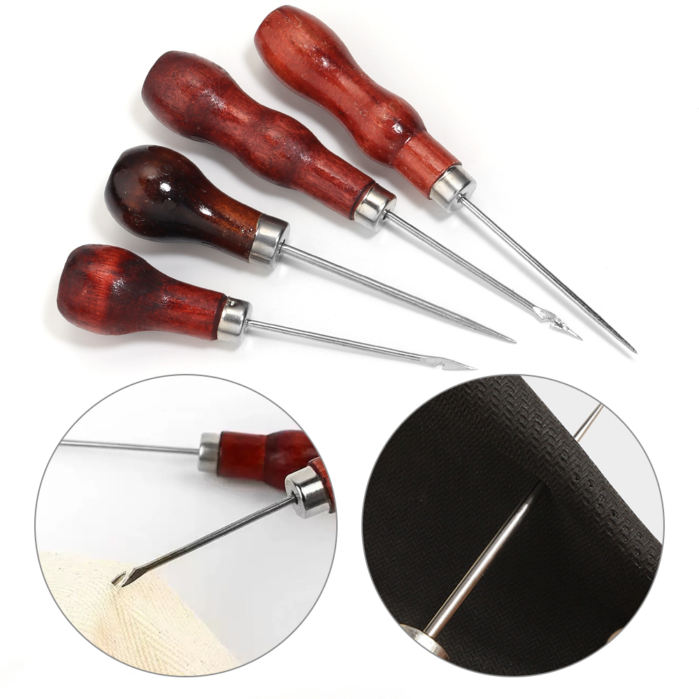 Wooden Handle Awls DIY Leather - огляд і ціна Woodworking Shoes