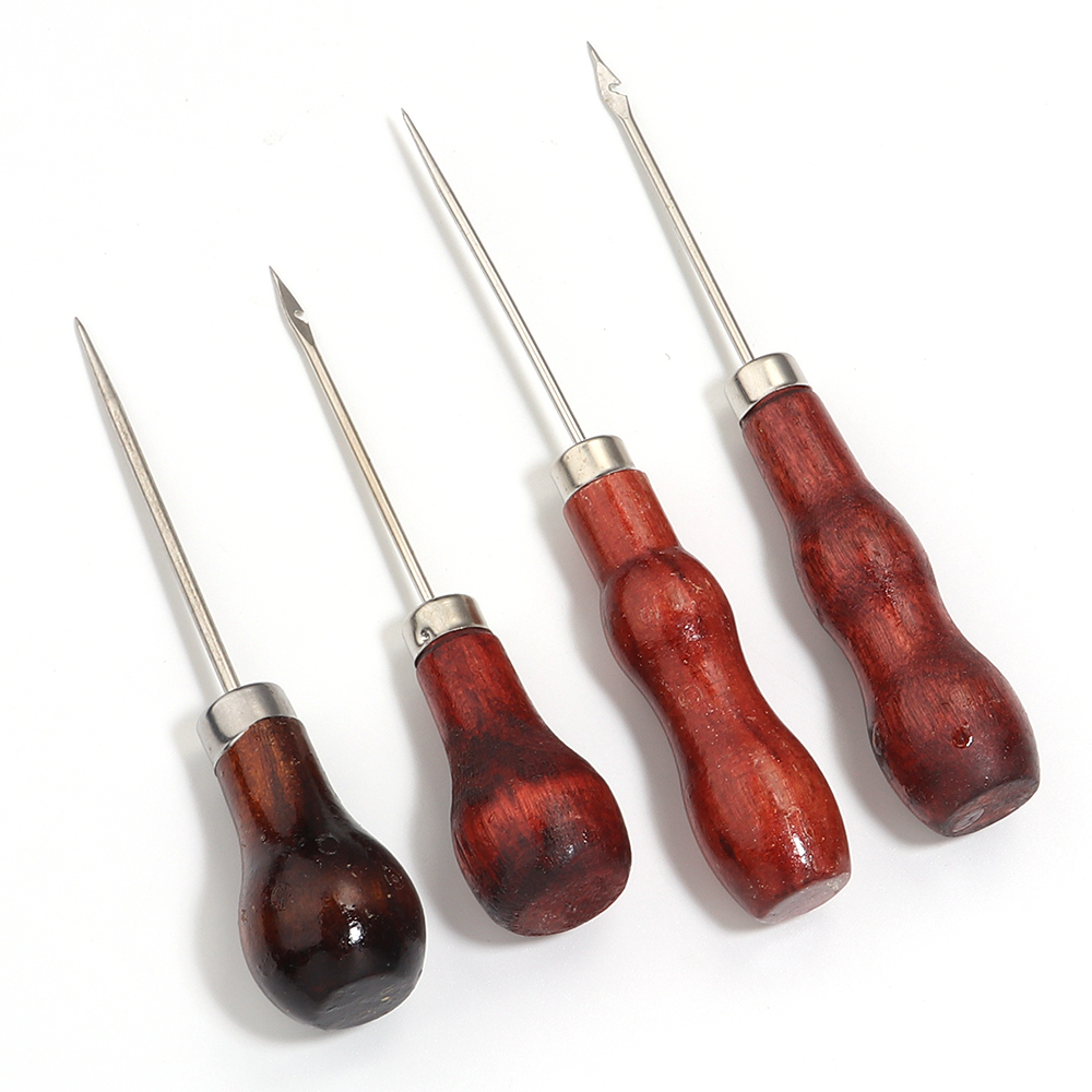Wooden Handle Awls DIY Leather - огляд і ціна Woodworking Shoes