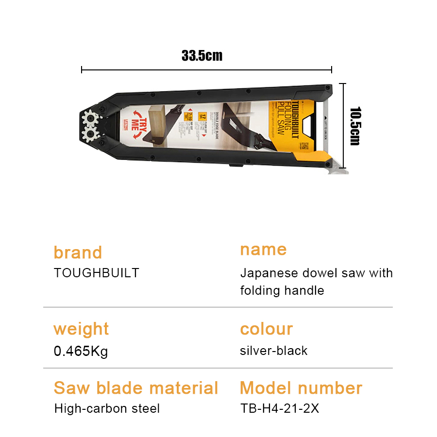 TOUGHBUILT TB-H4-21-2X Japanes - огляд і ціна Japanese Pull Saw
