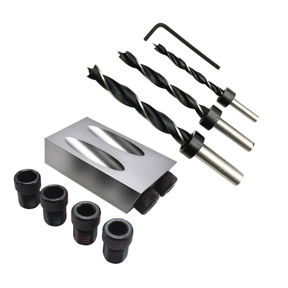 34pcs Oblique Hole Drill Set 1 - огляд і ціна Woodworking Joints