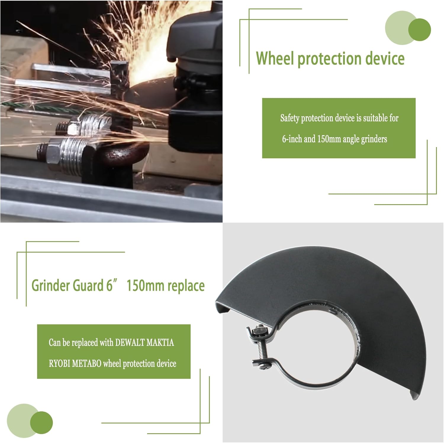 Metal Angle Grinder Guard, Bla - огляд і ціна Woodworking Face Shield