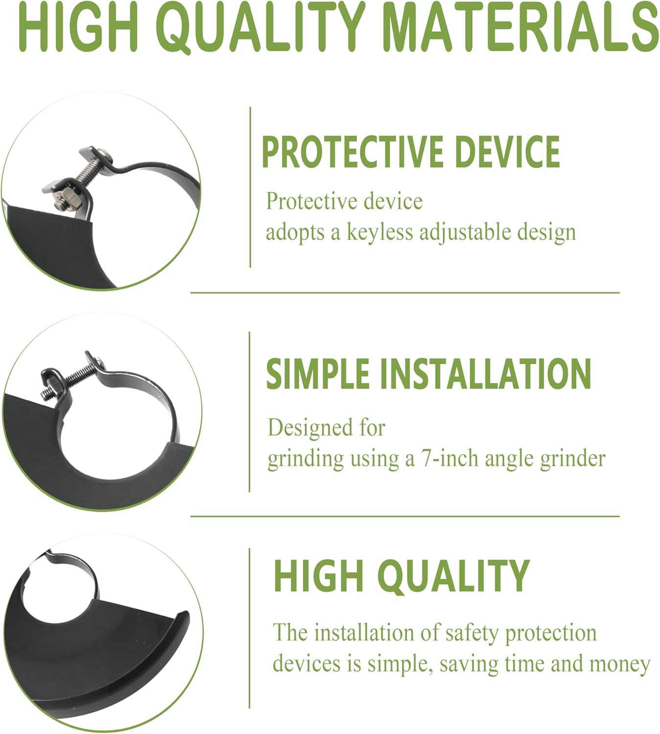Metal Angle Grinder Guard, Bla - огляд і ціна Woodworking Face Shield