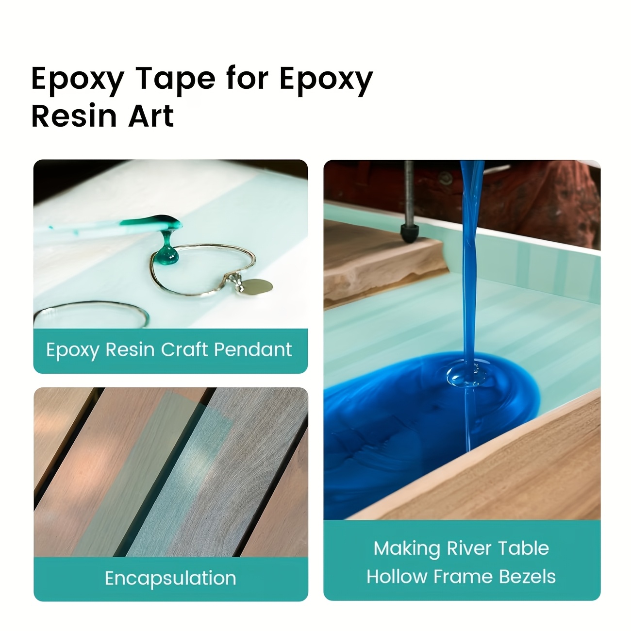 YITAPE Green Epoxy Resin Tape  - огляд і ціна Woodworking Resin